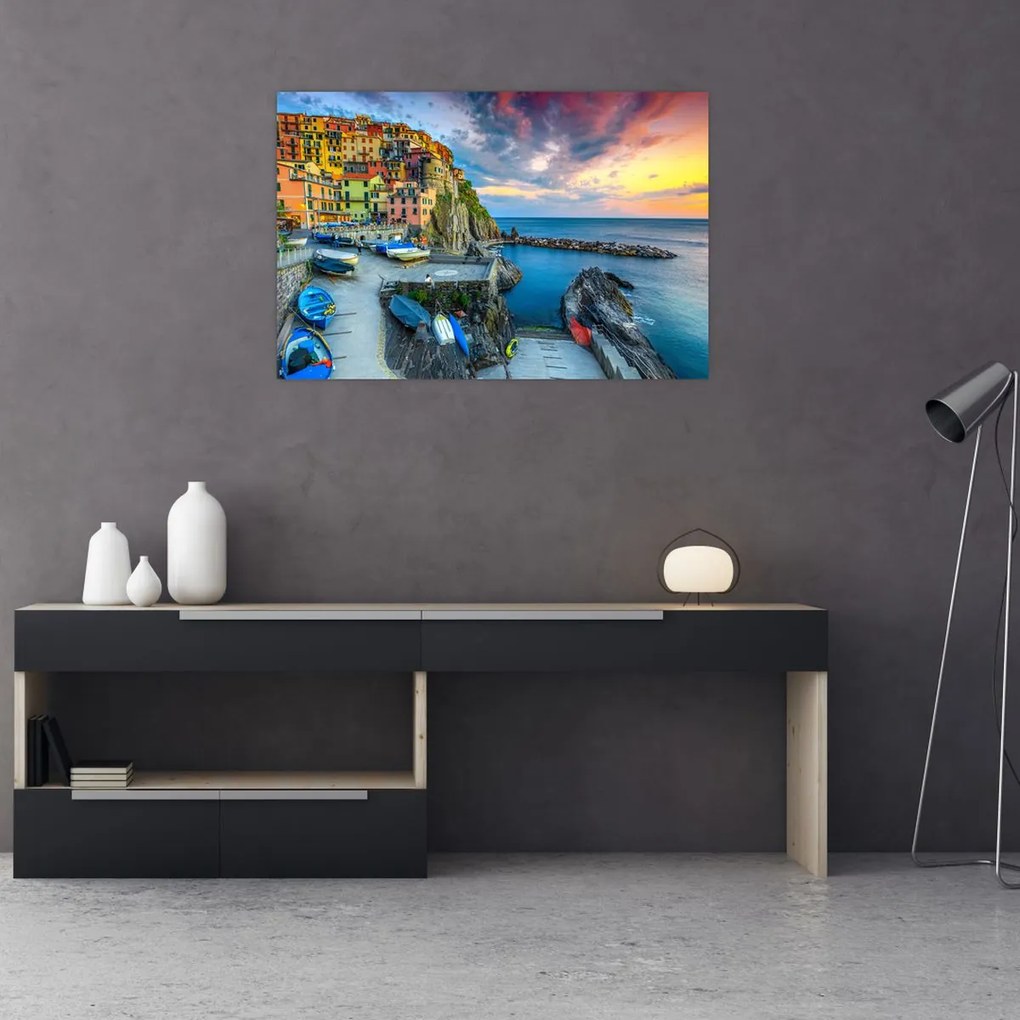 Tablou - Satul mediteranean (90x60 cm)