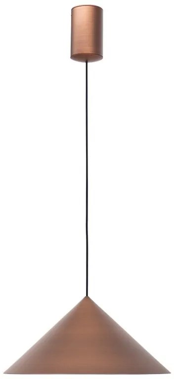 Pendul LED stil minimalist CONO D-24cm cupru