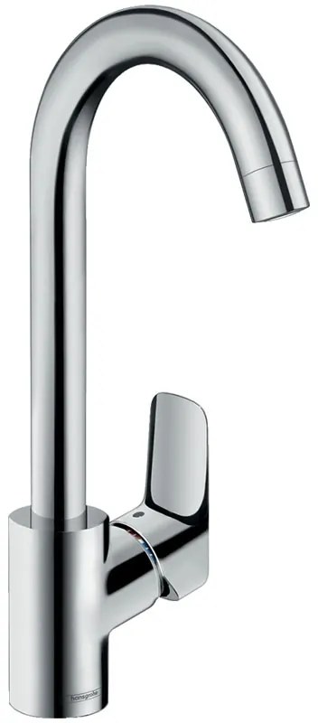 Baterie de bucatarie cu monocomanda, Hansgrohe, Logis M31 260, crom