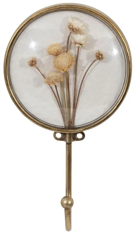 Set 2 cuiere din metal si plastic, 1 agatatoare, Floral