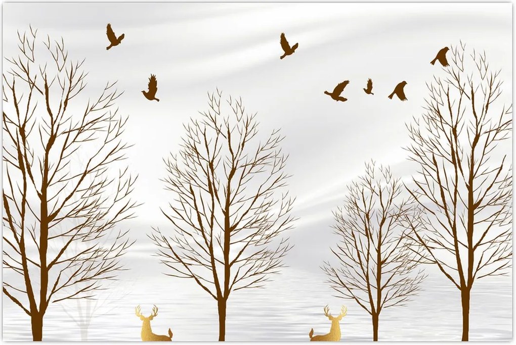 Tablou - Cerb lângă râu (90x60 cm)