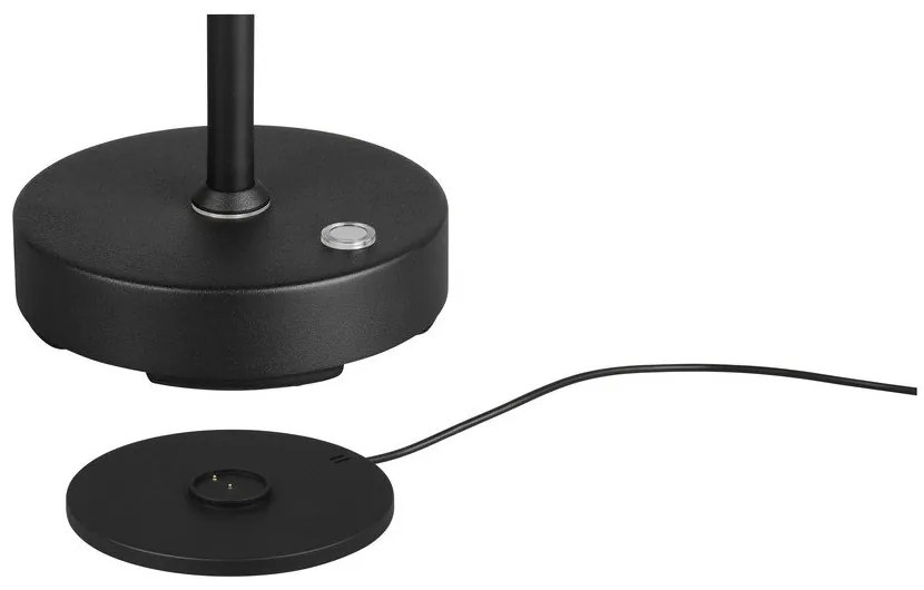 Veioză neagră LED (înălțime 45 cm) Moreno – Trio