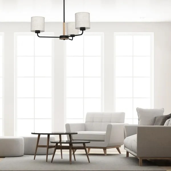 Lustră pe tijă ATLANTA 3xE27/60W/230V