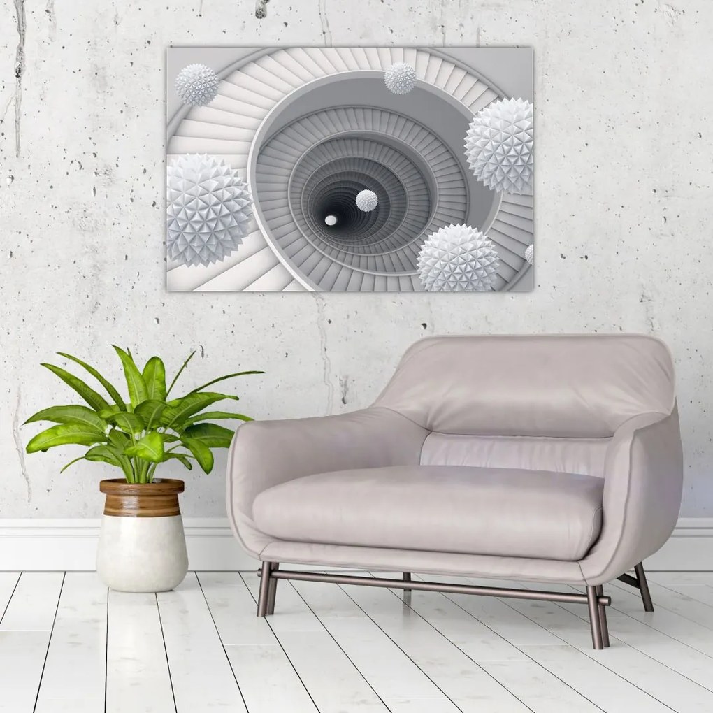 Tablou cu abstracție 3D (90x60 cm)