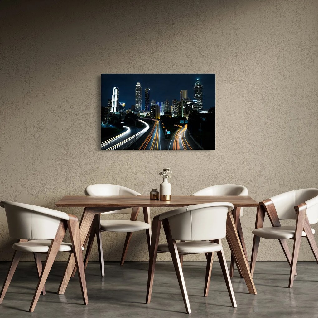 Tabloul metropolei nocturne (90x60 cm)