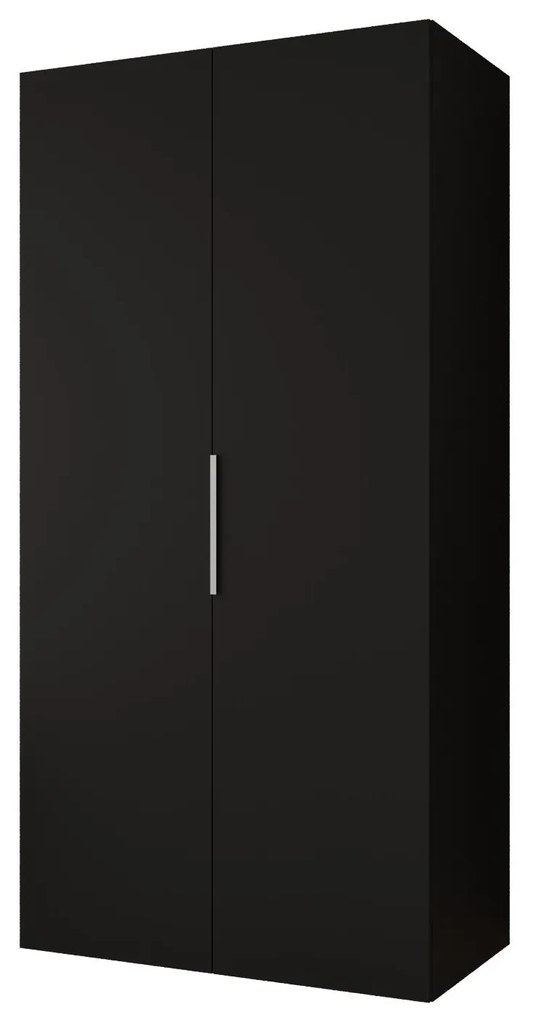 Dulap de haine 100 cm Mirabella 1 (Negru + Cașmir). 1126342