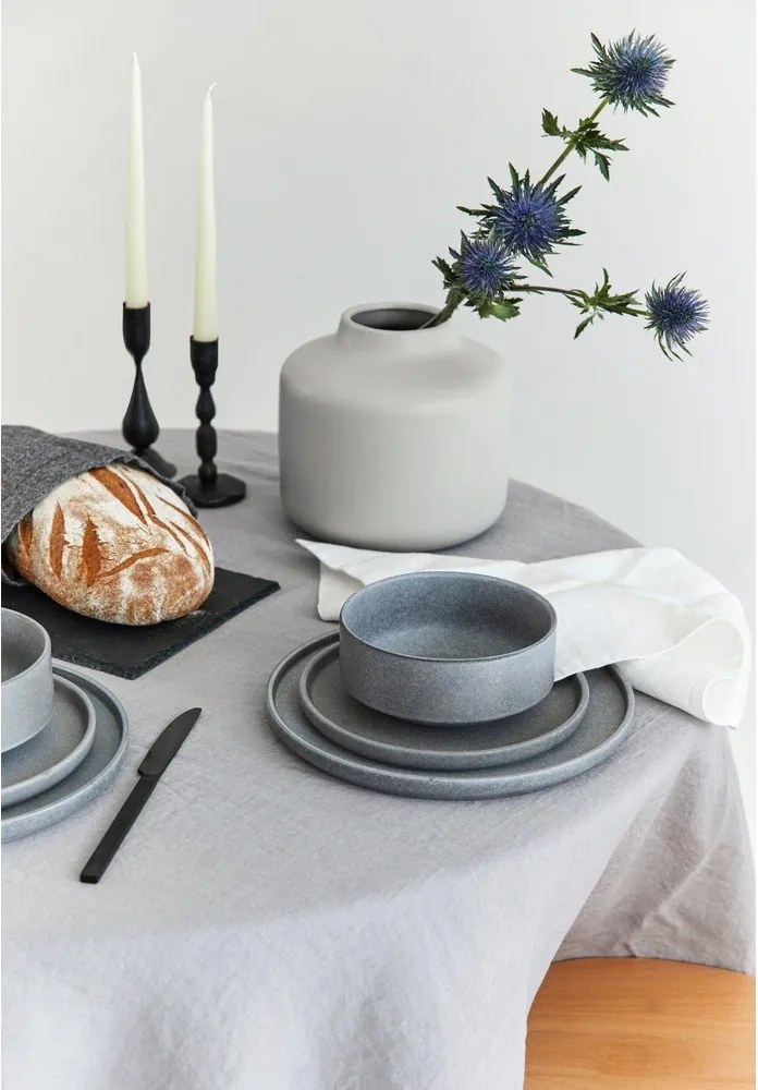 Set 18 vase din gresie Bonami Selection Malia, gri