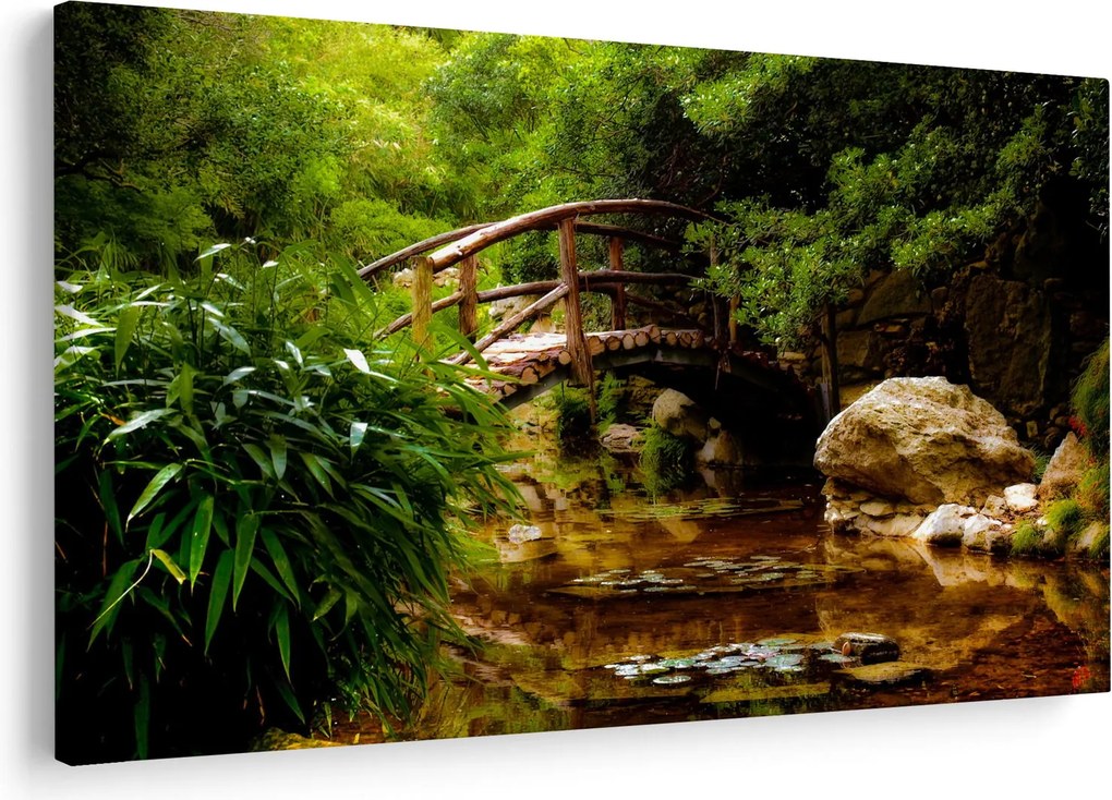 Tablou - Pod prin râu (90x60 cm)