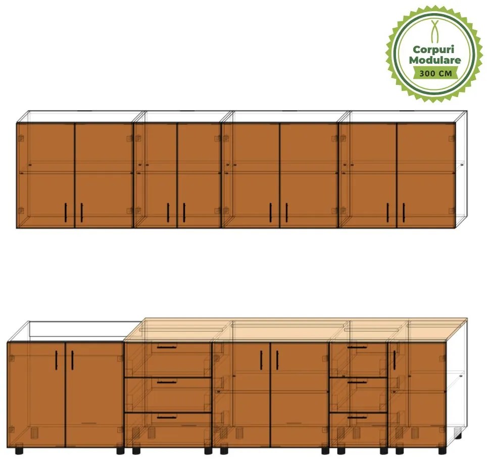 Configurator Bucatarie Modulara, Culoare Sonoma