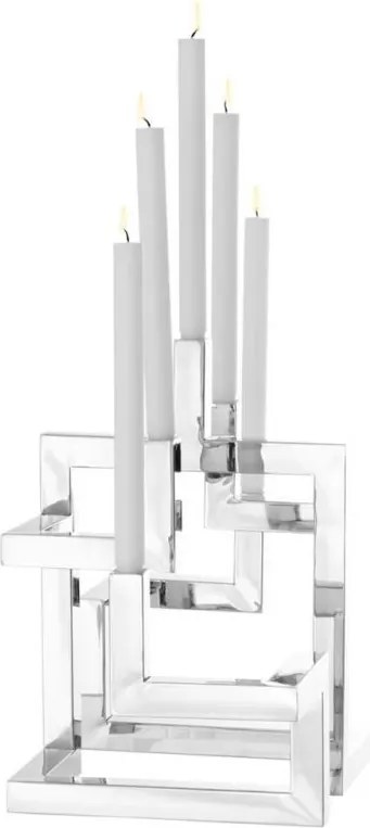 Suport pentru 5 lumanari, design LUX Skyline, nickel 110269 HZ