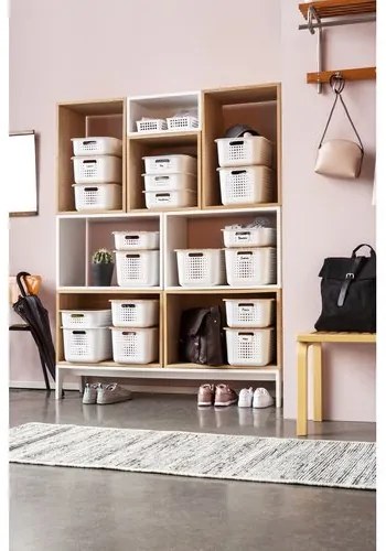 Coș de depozitare SmartStore Modern, alb, 37 x 28x 20 cm, 37 x 28 x 20 cm