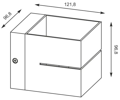 Aplică TRANSFER WL 1xG9/40W/230V alb Zuma Line 91066-N