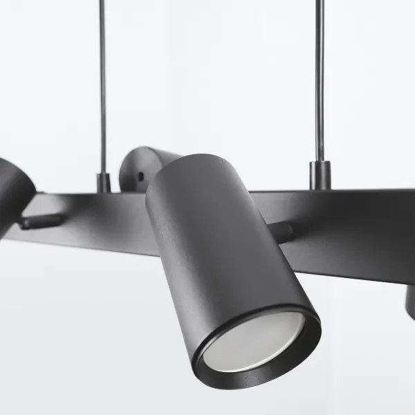 Brilagi - Lustră LED RGBW dimabilă suspendată pe cablu SELE 6xGU10/6,5W/230V neagră