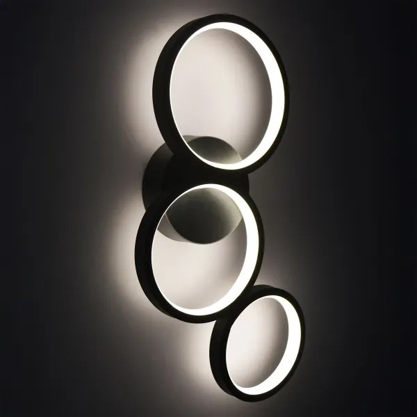 Aplică LED FLAMENCO LED/23W/230V 4000K negru