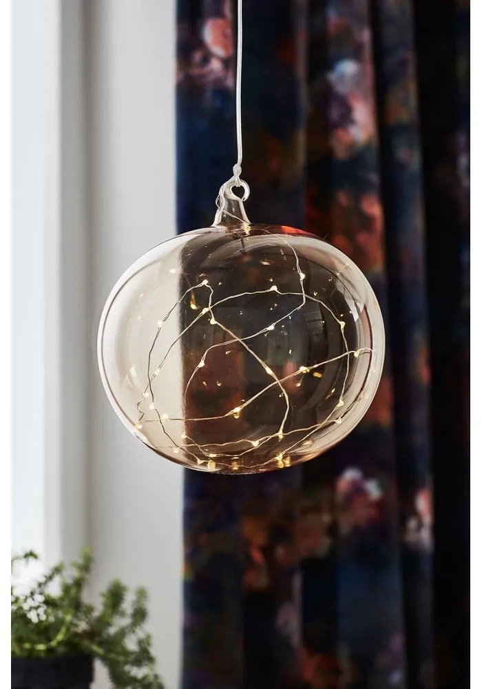 Decorațiune luminoasă de Crăciun portocalie suspendată ø 18 cm Lina – Markslöjd