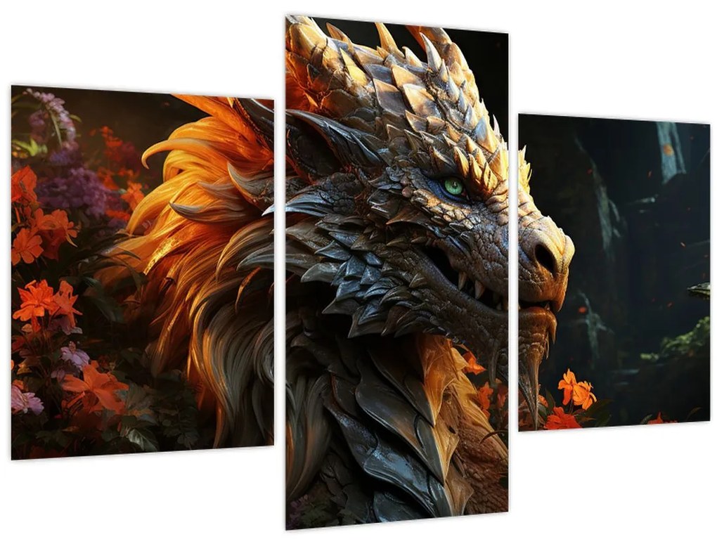 Tablou - Dragon (90x60 cm)