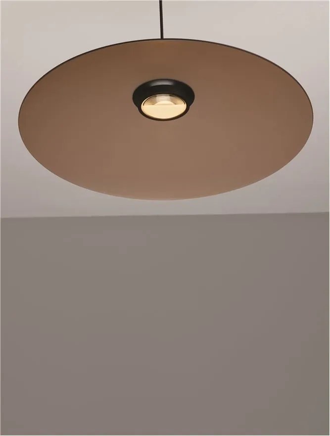 Lustra LED design modern POLIFEMO maro, 60cm