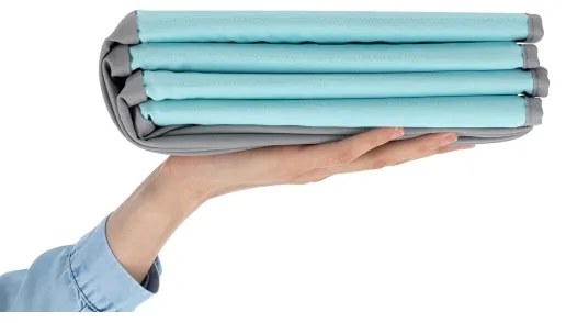 Piscină cu bile pentru copii d. 80 cm albastru/gri