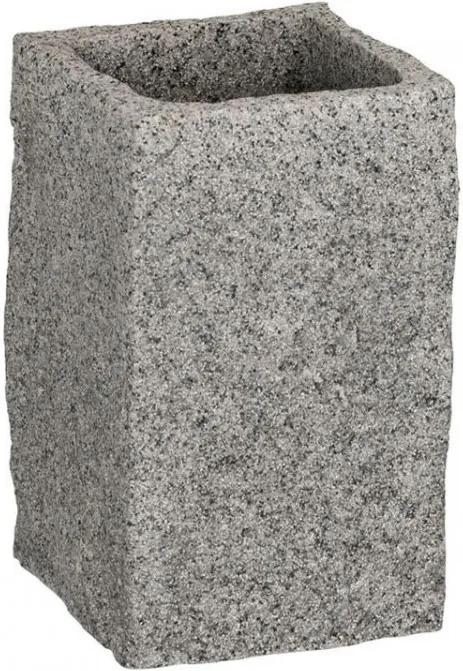Suport gri din rasina pentru periute 6,5 cm Granite Wenko