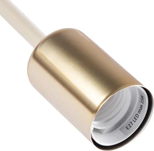 Aplica de perete OXFORD 1xE27/15W/230V alamă/albă