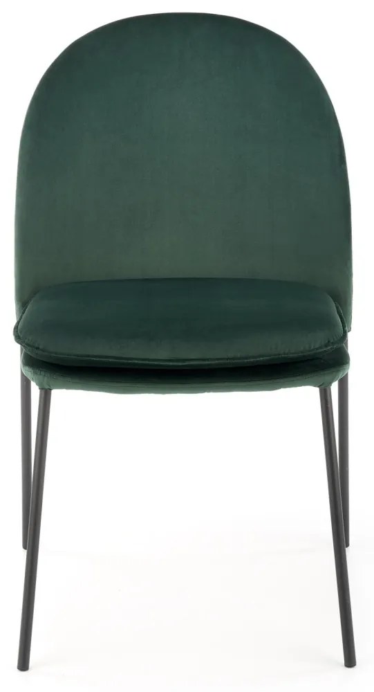 Scaun K443 Velvet Verde – l50 x A58 x H84 cm