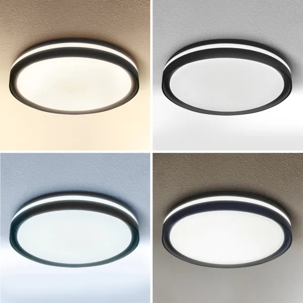 Brilagi - Plafonieră LED dimerizabilă NAOMI LED/48W/230V 3000–6500K Ø 39 cm neagră + telecomandă