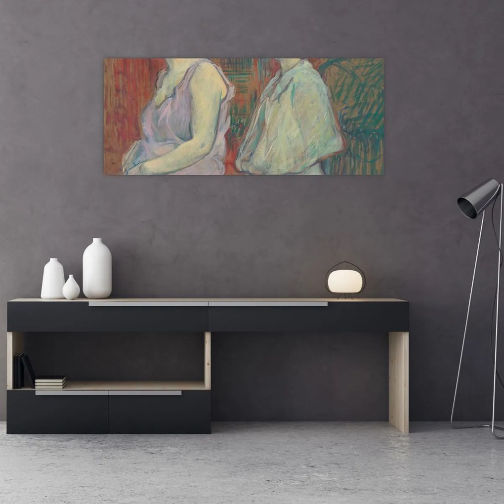 Tablou - Henri de Toulouse-Lautrec, Rue des Moulins, reproducere (120x50 cm)