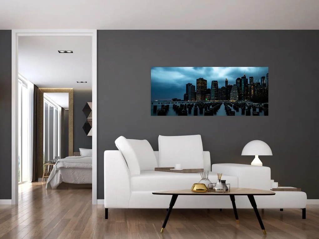 Tablou - Privire spre Zgârâie nori din New York (120x50 cm)