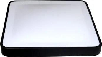 Plafonieră LED cu senzor WILTON LED/24W/230V 4000K 33x33 cm neagră