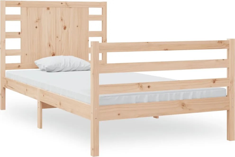 vidaXL Cadru pat fără saltea, 90x190 cm, lemn masiv de pin