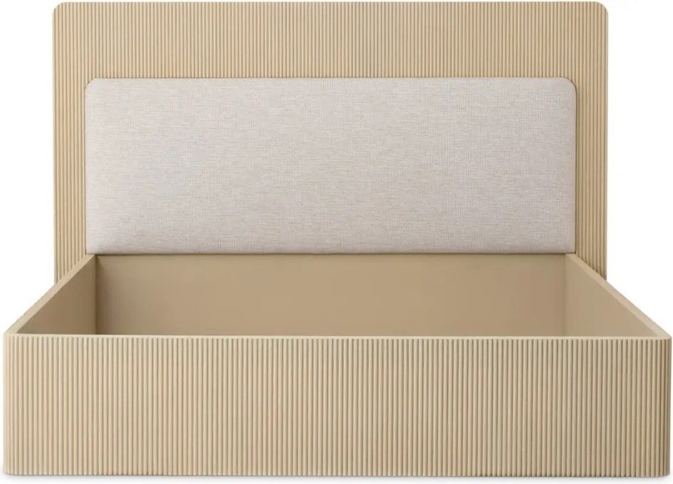 Pat dublu design LUX Dimitrios 180x210cm, stejar albit