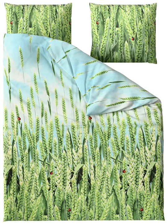 Lenjerie de microfibra POSANA verde Dimensiune lenjerie de pat: 2 buc 70 x 80 cm | 160 x 200 cm