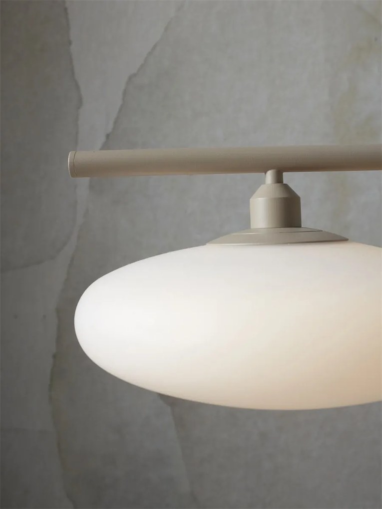 Lustra suspendata design modern Sapporo 3 alb/sand