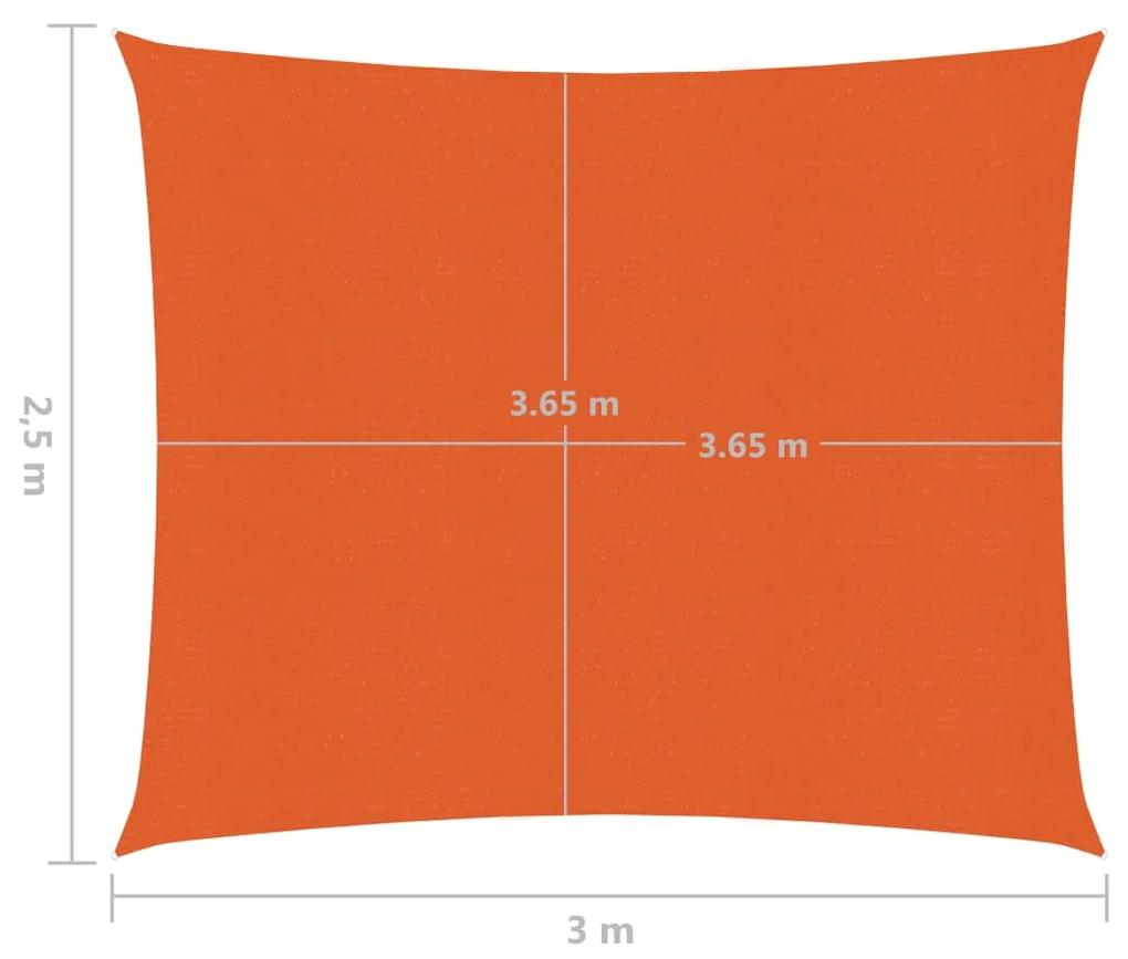 Panza parasolar, portocaliu, 2,5x3 m, HDPE, 160 g m   Portocaliu, 2.5 x 3 m