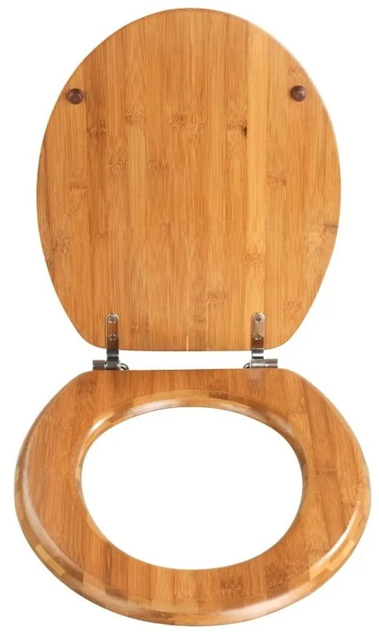 Capac de toaletă din bambus Wenko Bamboo, 42,5 x 37 cm