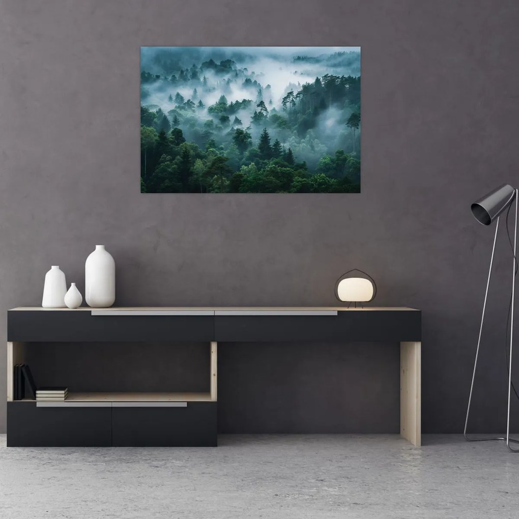 Tablou - Pădure în Ceață (90x60 cm)