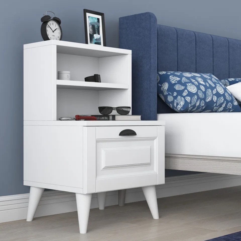 Noptiera BD105 - 2030, Alb