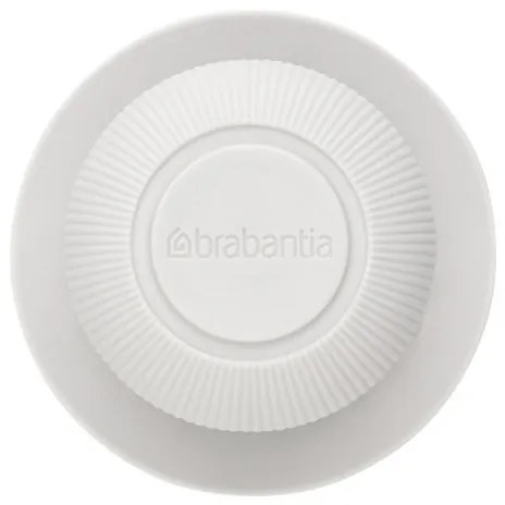 Dozator detergent de vase cu perie Brabantia Sinkside 1003318, 100 ml, Peri din poliester, Suport, Gri deschis