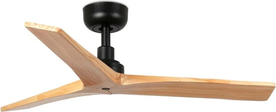 Ventilator aplicat tavan cu telecomanda KLIM S 92,5cm, negru/ pin