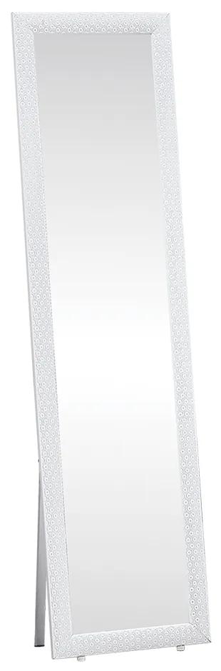 Oglinda podea rama lemn alb Laval 40x150 cm