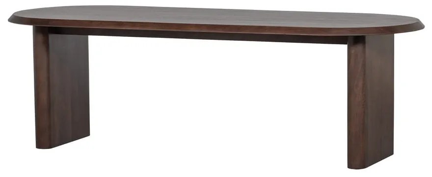 Masă de dining cu aspect de lemn de nuc 90x240 cm Ellips – vtwonen