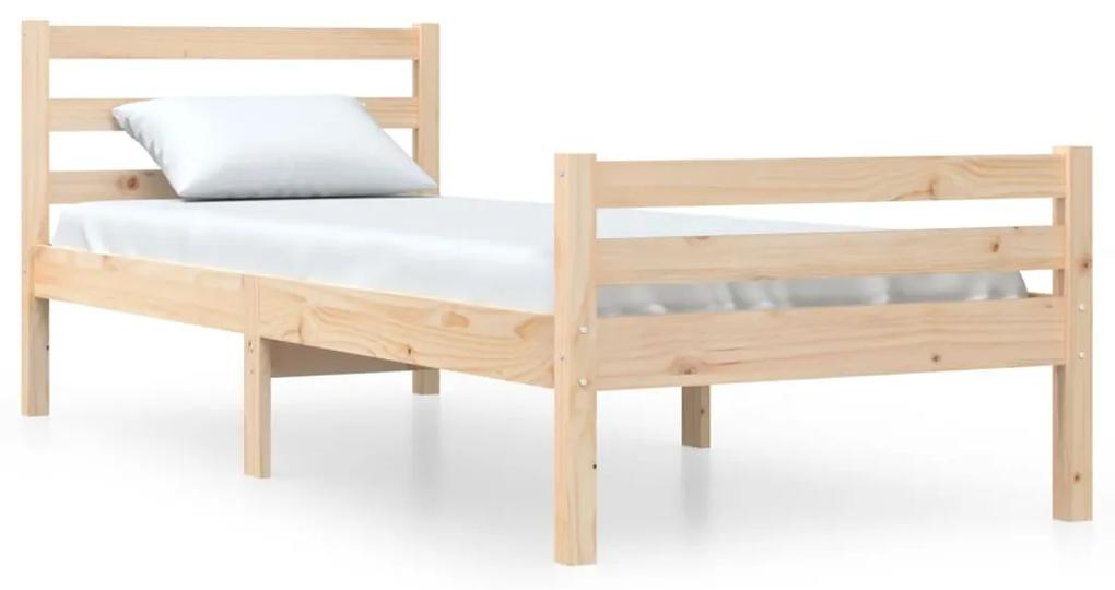 814809 vidaXL Cadru de pat, 100x200 cm, lemn masiv de stejar