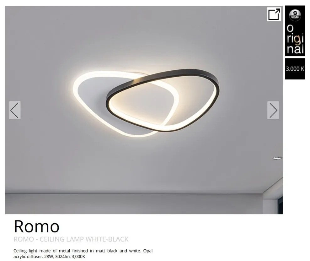 Plafoniera LED design modern Romo
