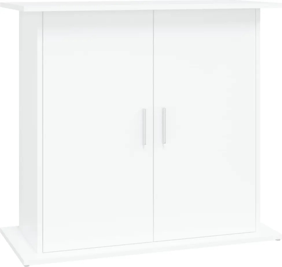 vidaXL Suport pentru acvariu, alb, 81x36x73 cm, lemn prelucrat