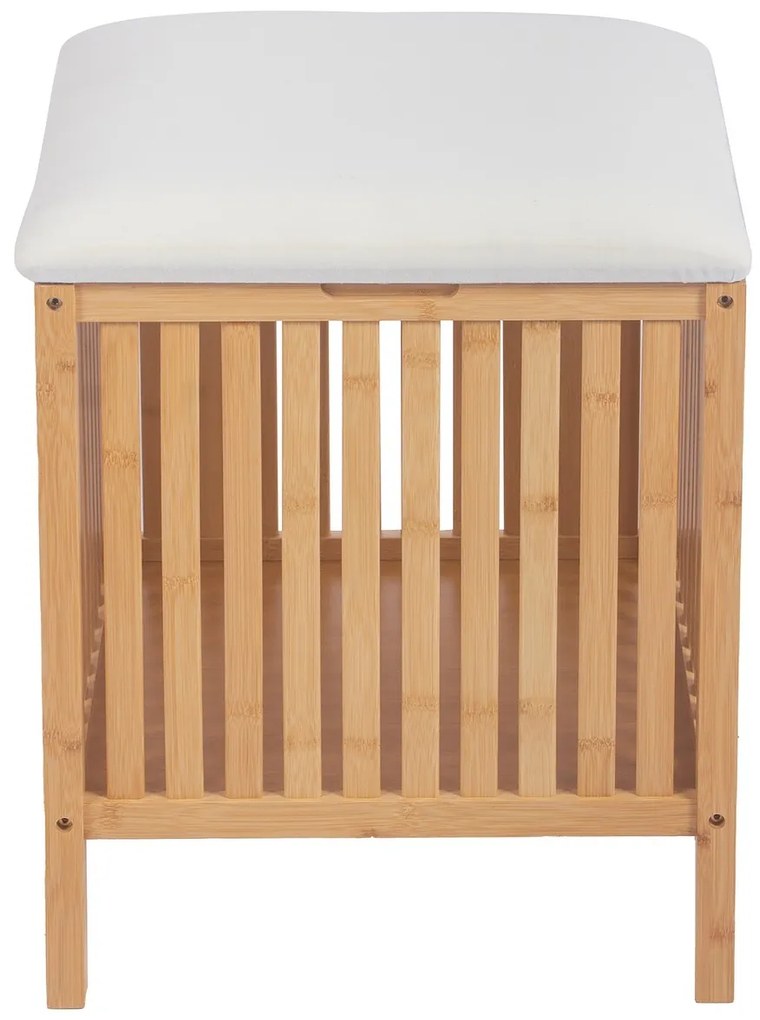 Taburet cu spațiu de depozitare B066 NAT, bambus
