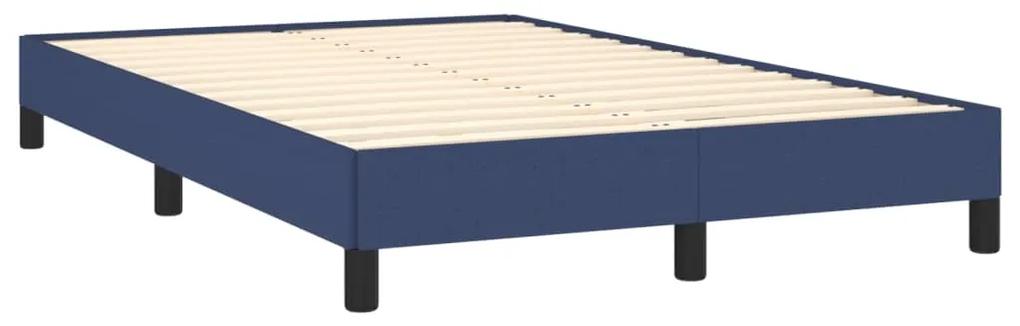 3269611 vidaXL Cadru de pat, albastru, 120x190 cm, material textil
