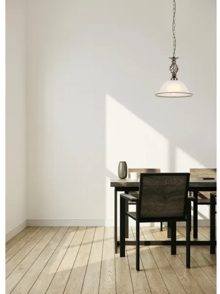 Lustră pe lanț Globo 60208H ODIN 1xE27/60W/230V