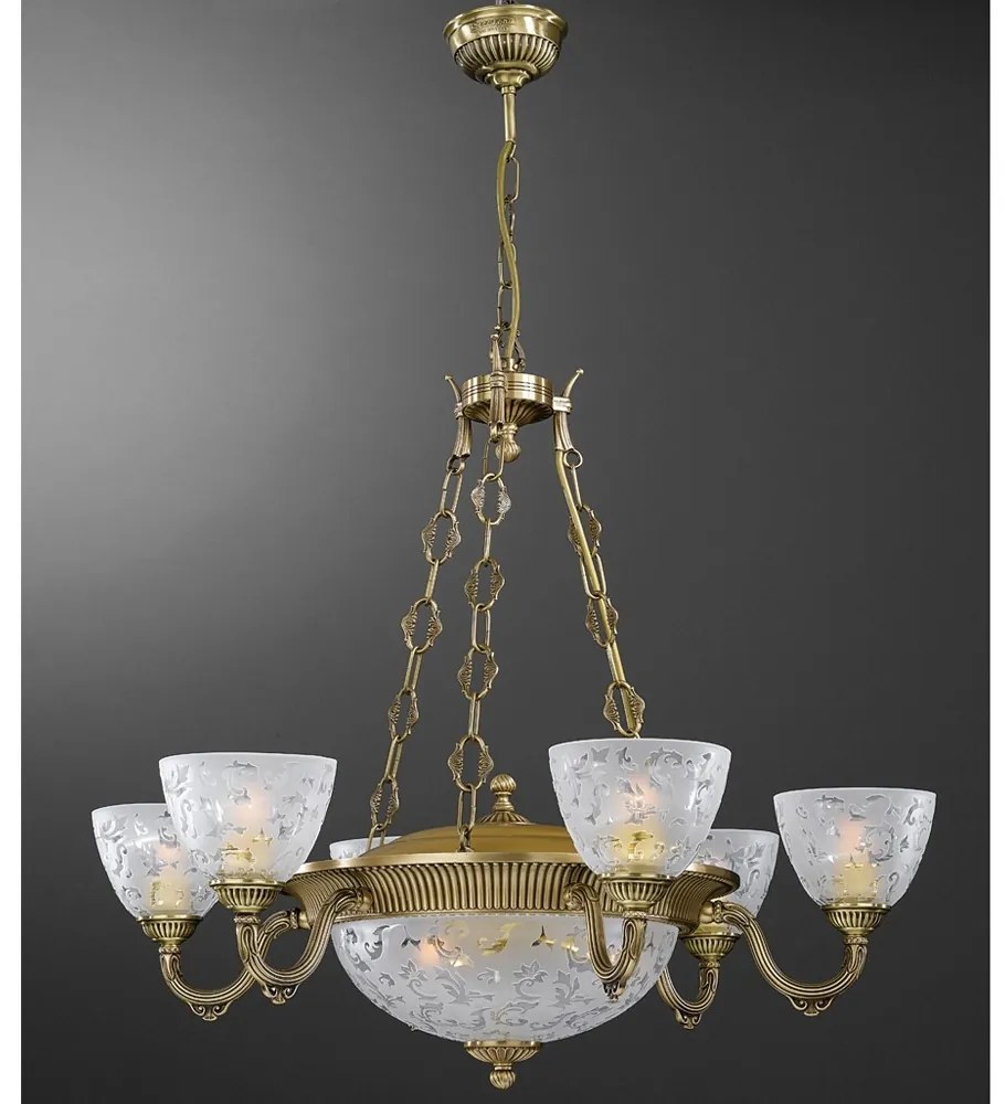 Candelabru din alama 6 brate design italian 9L 6252