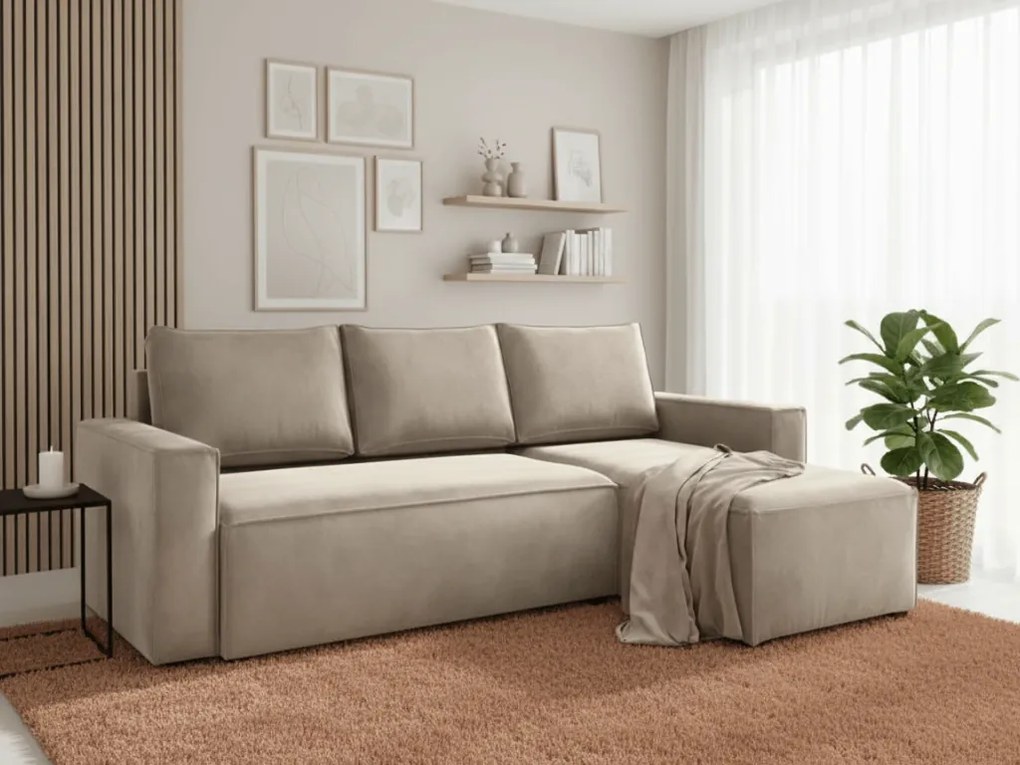 OFERTA Coltar extensibil bej CAVELO, reversibil II. calitate