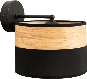 Aplica de perete ALBA 1xE27/15W/230V negru/maro